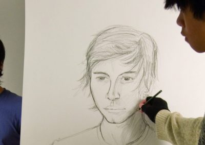 Portrait Zeichnen Berufskolleg Grafik-Design