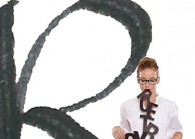 Schriftgrafik Hauchler Studio Berufskolleg Grafik-Design