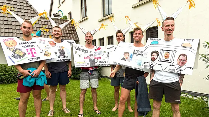 Abschlussfeier mit Gautschen und Flautschen