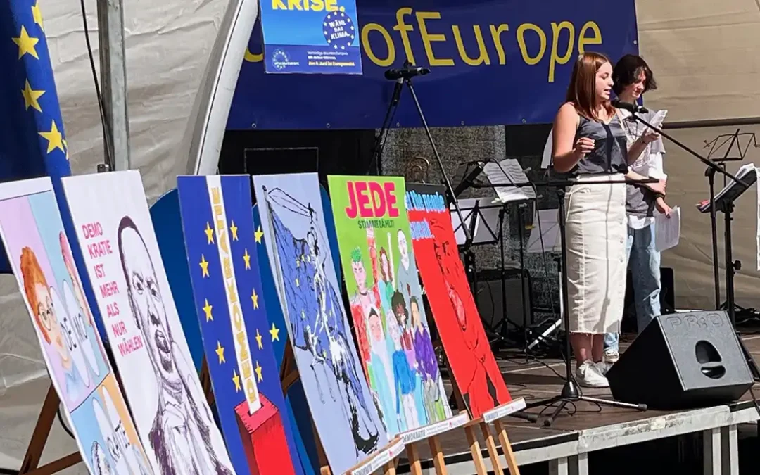 Plakatprojekt Demokratie und Europa